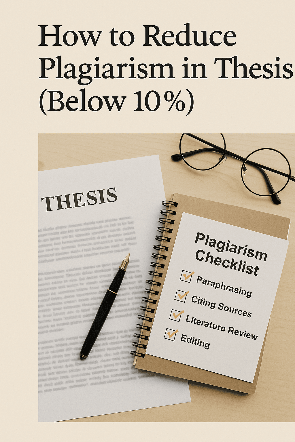 How to Reduce Plagiarism in Thesis Below 10% (Proven Academic Guide)
